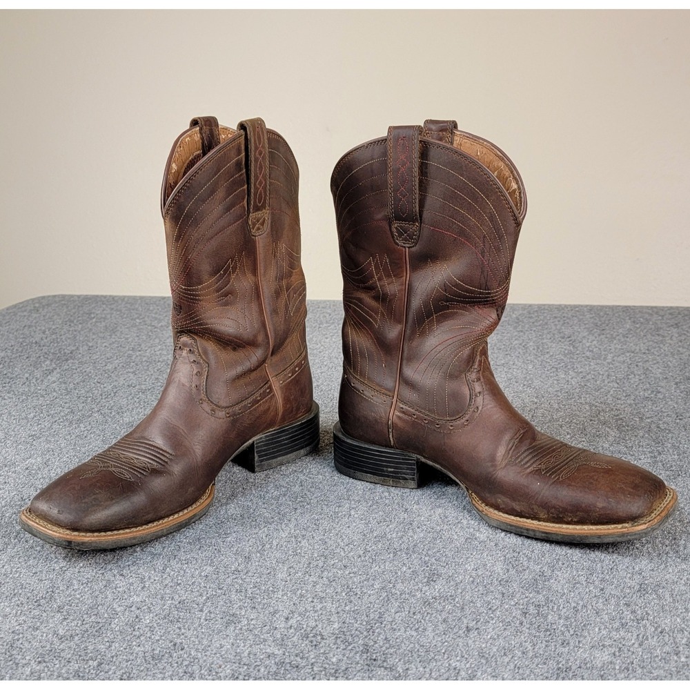 Ariat Men's Sport Western Boot Square Toe Brown 10010963 Size 8.5D
